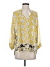 CAbi 100% Polyester Yellow 3/4 Sleeve Blouse Size S - photo 1