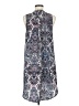 Lush 100% Polyester Paisley Blue Casual Dress Size M - photo 2