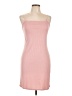 No Boundaries 100% Polyester Solid Pink Casual Dress Size L - photo 1