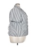 Sweet Stripes Silver Short Sleeve Blouse Size 24W - photo 4