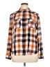 Maurices Plaid Orange Long Sleeve Button-Down Shirt Size XL - photo 1