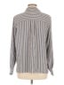 Alfred Dunner Stripes Gray Long Sleeve Button-Down Shirt Size 12 - photo 2