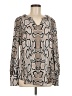 CAbi 100% Polyester Ivory Long Sleeve Blouse Size M - photo 1