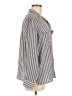Alfred Dunner Stripes Gray Long Sleeve Button-Down Shirt Size 12 - photo 4