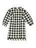 Assorted Brands 100% Polyester Houndstooth Ivory Dress Size 7 - 8 - photo 1
