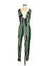 K Too Stripes Green Jumpsuit Size M - photo 1