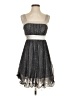 Sequin Hearts Stars Gray Cocktail Dress Size 3 - photo 1