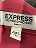 Express 100% Polyester Burgundy Pink Long Sleeve Blouse Size L - photo 7