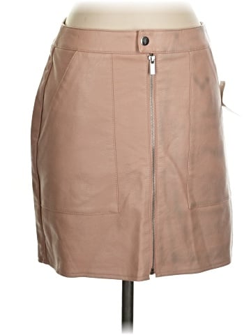 Bar III Faux Leather Skirt (view 1)