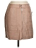 Bar III 100% Polyester Tan Faux Leather Skirt Size 2 - photo 1