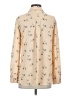 Elodie Floral Tan Long Sleeve Blouse Size S - photo 2