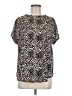 Buffalo by David Bitton 100% Polyester Animal Print Silver Short Sleeve Blouse Size M - photo 1