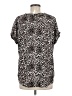 Buffalo by David Bitton 100% Polyester Animal Print Silver Short Sleeve Blouse Size M - photo 2