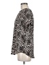 Buffalo by David Bitton 100% Polyester Animal Print Silver Short Sleeve Blouse Size M - photo 5