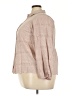 Torrid 100% Rayon Tan Long Sleeve Blouse Size 3X Plus (3) - photo 5