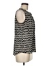 Calvin Klein Chevron-herringbone Black Sleeveless Blouse Size M - photo 4