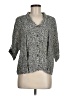 Koret 100% Polyester Gray 3/4 Sleeve Blouse Size 8 - photo 1