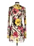 Be Creative Print Yellow Cocktail Dress Size M - photo 2