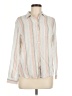 Rails Stripes Ivory Long Sleeve Button-Down Shirt Size M - photo 1