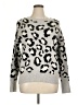 Como Vintage Animal Print Silver Pullover Sweater Size XL - photo 1
