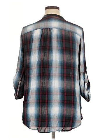 Joe Fresh 3/4 Sleeve Button-Down Shirt (view 2)