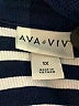 Ava & Viv Stripes Blue Short Sleeve Top Size 1X - photo 7