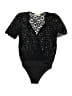Peace + Love 100% Polyester Black Short Sleeve Top Size Med - Lg - photo 1