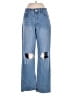 TGLA 100% Cotton Hearts Blue Jeans Size 27 waist - photo 1