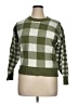 Cynthia Rowley TJX Checkered-gingham Green Pullover Sweater Size XL - photo 1