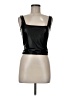 Express Black Faux Leather Top Size M - photo 1