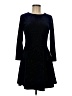 Zara Basic Solid Black Blue Cocktail Dress Size M - photo 1