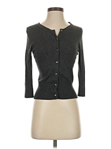 Express Design Studio 3/4 Sleeve Button-Down Shirt (view 1)