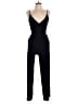 RIVET.UTILITY 100% Rayon Solid Black Jumpsuit Size L - photo 1