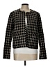 Ann Taylor LOFT Outlet 100% Polyester Houndstooth Black Jacket Size 12 - photo 1
