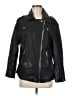 OAK 100% Leather Solid Black Leather Jacket Size M - photo 1