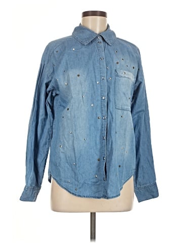DG^2 by Diane Gilman Long Sleeve Button-Down Shirt (view 1)