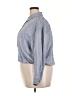 A New Day Stripes Blue 3/4 Sleeve Button-Down Shirt Size XXL - photo 5