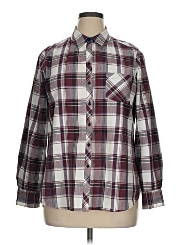 Foxcroft Long Sleeve Button-Down Shirt (view 1)