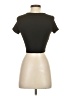 Shein Black Short Sleeve Top Size 4 - photo 2