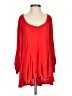 RXB 100% Rayon Red Long Sleeve Blouse Size S - photo 1
