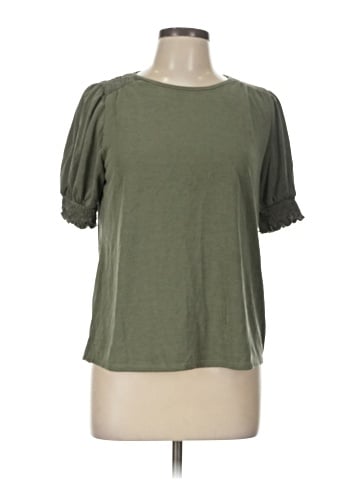 Green Envelope Short Sleeve Top (view 1)