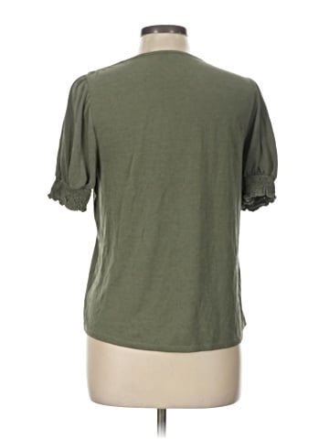 Green Envelope Short Sleeve Top (view 2)