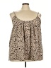 Unbranded Tan Sleeveless Blouse Size 5X - photo 1