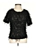 Zara Black Short Sleeve Blouse Size S - photo 1
