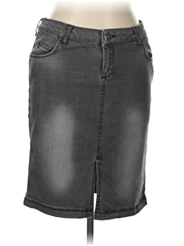 Zara Basic Denim Skirt (view 1)