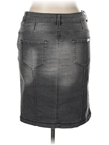 Zara Basic Denim Skirt (view 2)