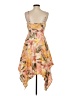 Joie 100% Linen Tropical Orange Pink Cocktail Dress Size 4 - photo 2