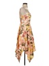 Joie 100% Linen Tropical Orange Pink Cocktail Dress Size 4 - photo 4