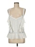 1.State 100% Polyester Silver Sleeveless Top Size M - photo 1