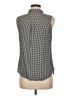 Calvin Klein Houndstooth Black Sleeveless Button-Down Shirt Size M - photo 2